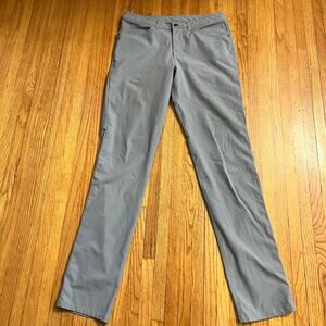 Lululemon Pants Mens 32 X 35 ABC Classic Fit Light Gray M5468T Warpstreme *